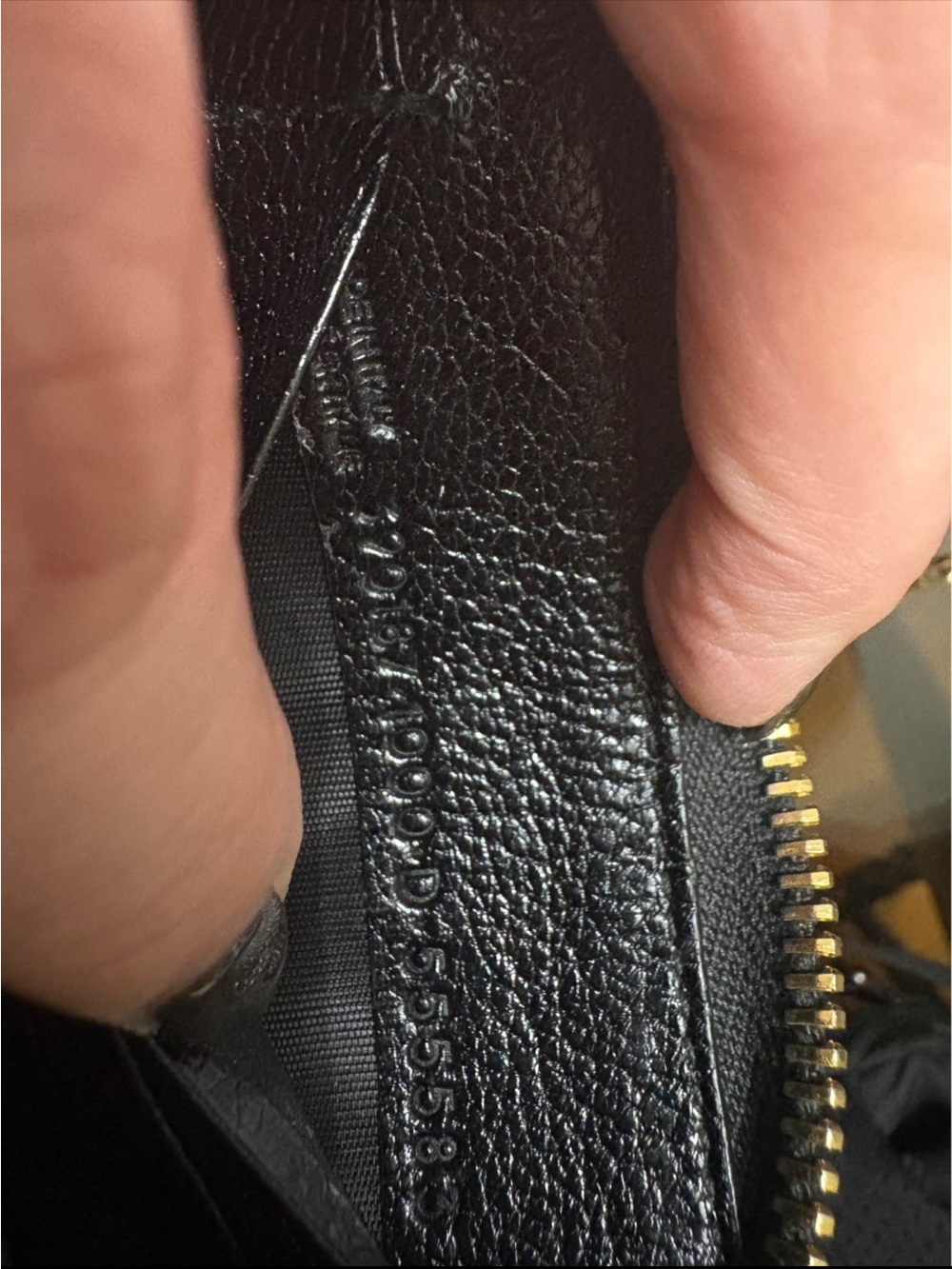 Balenciaga Black Leather Crossbody Wallet with Gold Hardware, 💯 Authentic - Picture 7 of 8